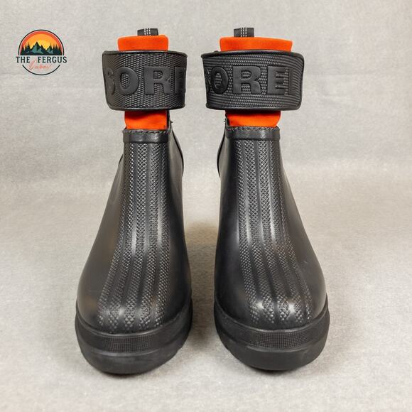 Sorel Medina III Black High Chunky Heel Platform Rain Boot Women's Size 9 - Picture 2 of 16